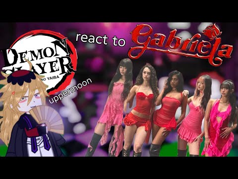 Demon slayer uppermoon1,2,3+Muzan react to Gabriela katseye | Don't forget to press ×2. | gacha club