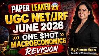 JUNE 2026 MACROECONOMICS RAPID REVISION | ONE SHOT MACROECONOMICS | UGC NET JRF ECONOMICS #jrf2026