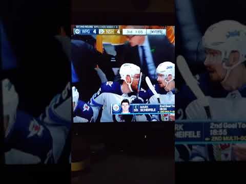 Nashville Predators vs Winnipeg Jets game 2 last minute, Jets tie game
