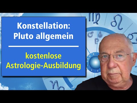 Konstellation: Pluto allgemein - WICHTIG !  - Folge 81 vom kostenlosen Astrologie-Kurs