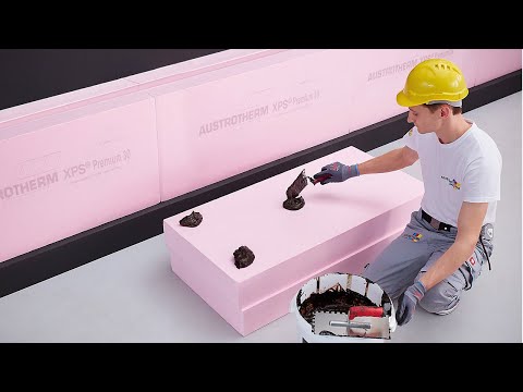 Installation of Austrotherm XPS perimeter insulation in damp conditions