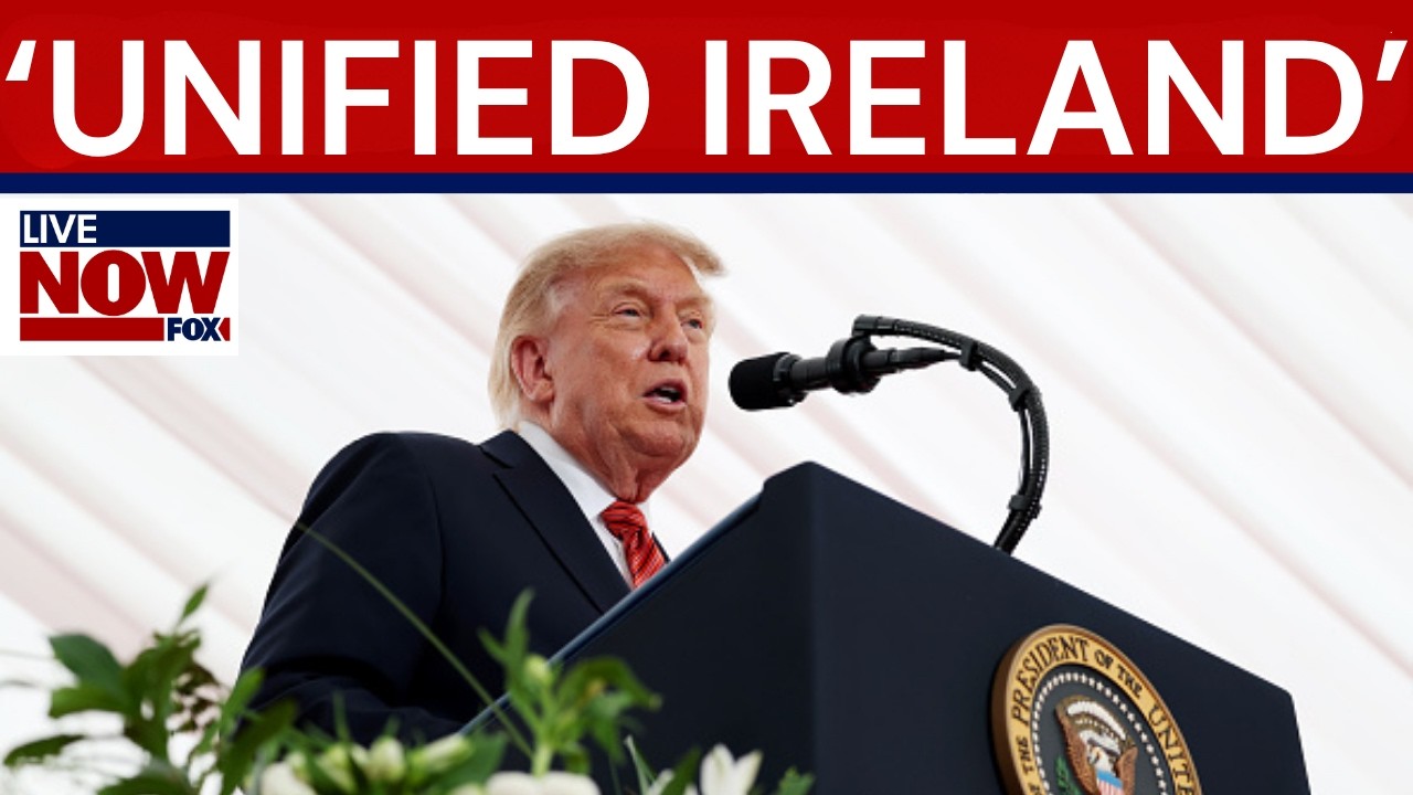 President Trump speaks at U.S.  Embassy in Ireland