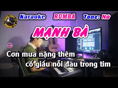 Mạnh Bà Karaoke Rumba Tone Nữ | Beat Chuẩn Linh Hương Luz | Thanh Hưng 79