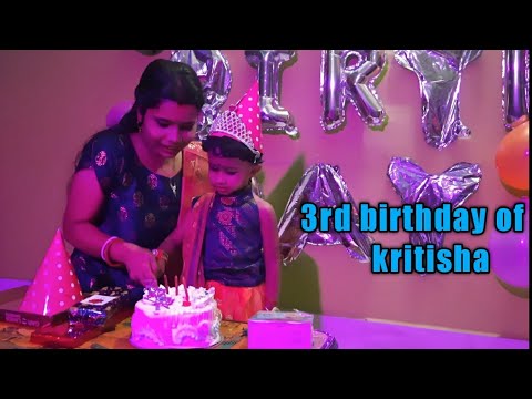 kritisha's 3rd birthday | birthday song