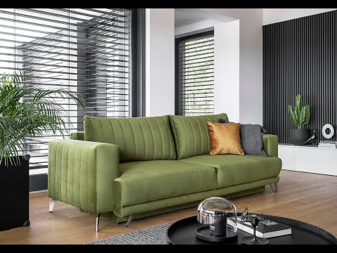 Canapé convertible simili cuir ELISE – Intemporelle et confort moderne