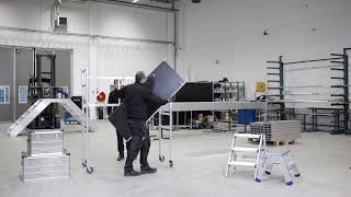 Monteringsfilm rullställning