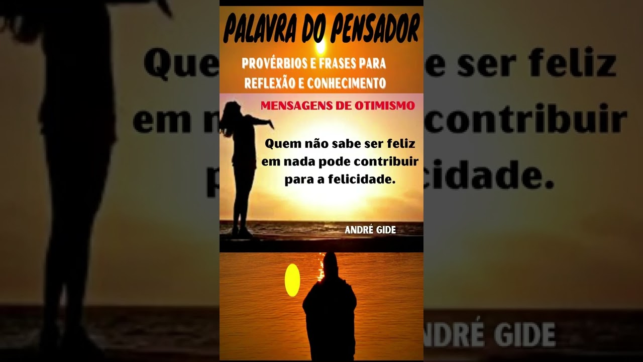 Quem não sabe ser feliz em nada pode contribuir para a felicidade #shorts