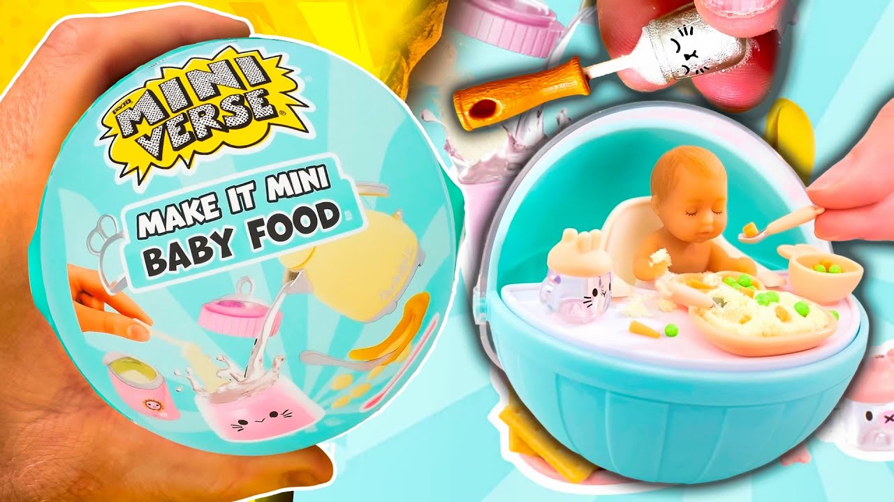 Unboxing Miniverse Make It Mini Real Baby Baby Food — cocinando la papilla