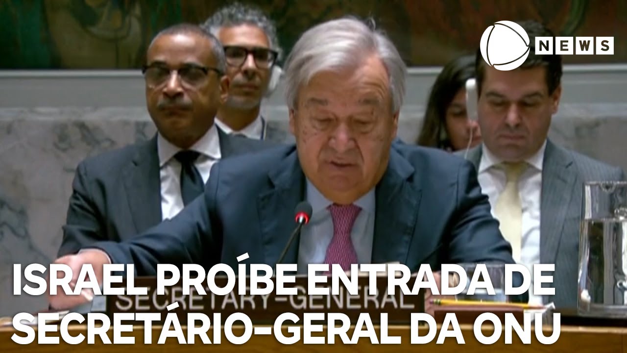 Israel proíbe a entrada do secretário-geral da ONU no país