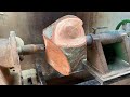 Magical Hands Skilled Carpenter Creates Marvelous Creations On His Wood Lathe