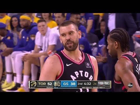 Marc Gasol All Game Actions 2019 NBA Finals Game 3 Raptors vs Warriors Highlights