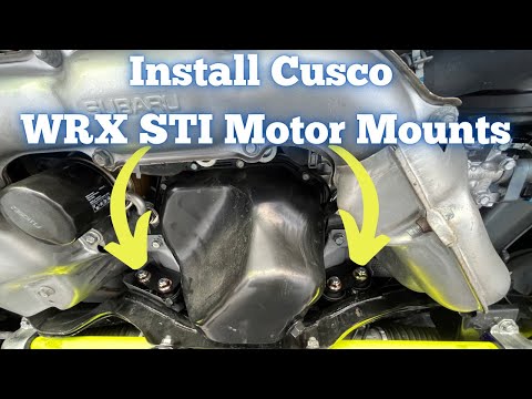 Walkthrough How To Install Cusco WRX STI Motor Mounts