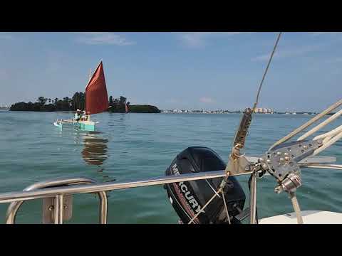 Sailing ICW off Clearwater in Precision 18