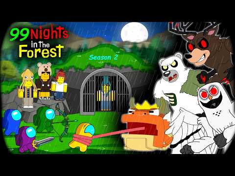 Among Us vs The 99 Night in the Forest Roblox Curse || ANIMATION