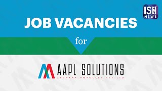 Job Vacancies for AAPL Solutions