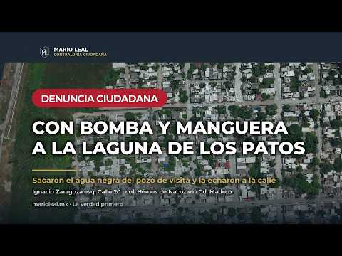 Con bomba y manguera a la Laguna de los Patos | COMAPA 86