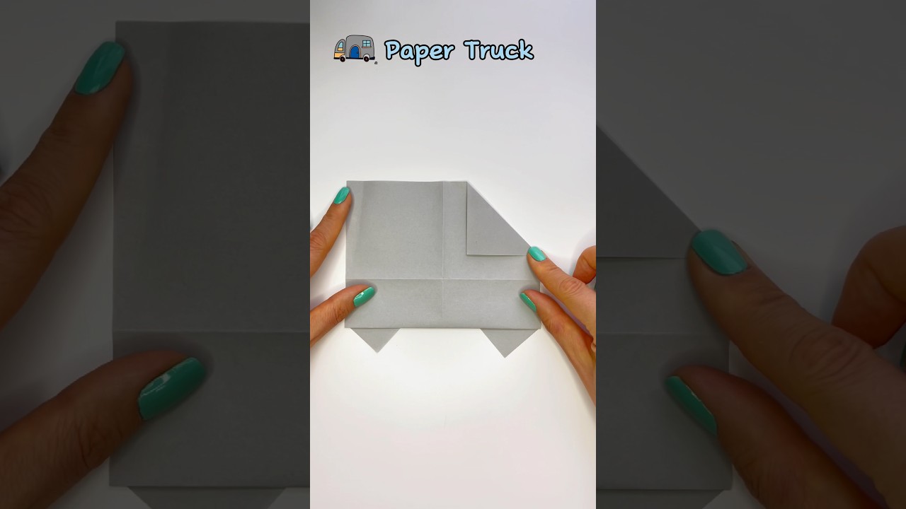 Easy Paper TRUCK🚛 #origami #easy #diy #papercraft #truck #foryou #coloredpaper #hobby #wow #shorts