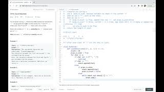 YouTube video 'Leetcode 2315. Count Asterisks - Direct Counts, or Simulation by Stack'
