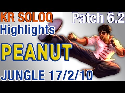 ROX Tigers Peanut - Lee Sin Jungle - S6 Kr LoL Ranked Highlights #29