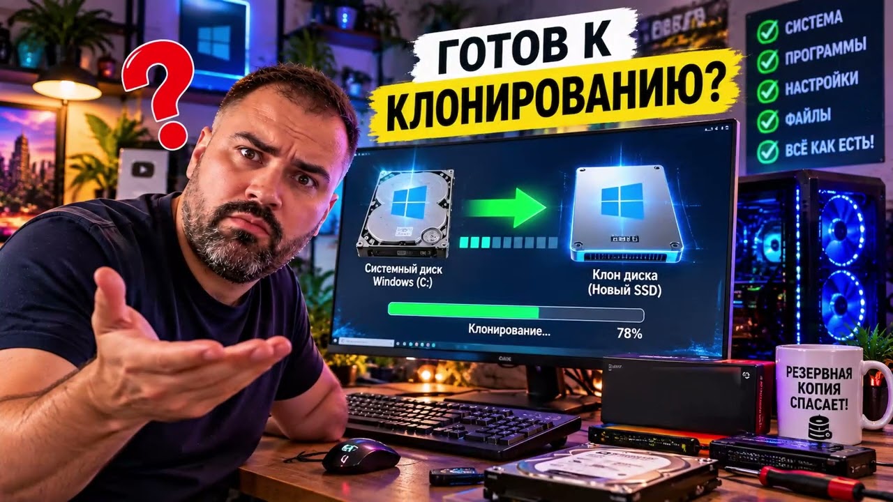 Меняем диск, сохраняем Windows - Простой перенос на SSD в пару кликов, без потерь