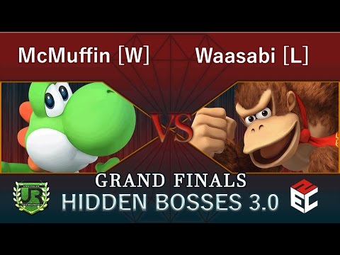 Hidden Bosses 3.0 GRAND FINALS - McMuffin [W] (Yoshi, Falco, Ganon) vs Waasabi [L]  DK, Falco)