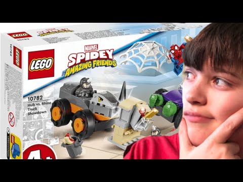 LEGO spidey and his amazing friends:Hulk and Rhino truck showdown set review