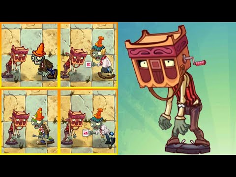 Carnie Grinder Head Pet Zombie vs Cone Head Zombies | PvZ2 MOD