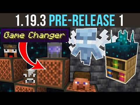 Minecraft 1.19.3 Pre-Release 1 Customization Expanded & Bugfixes