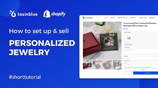 How to sell personalized jewelry on Shopify with Teeinblue