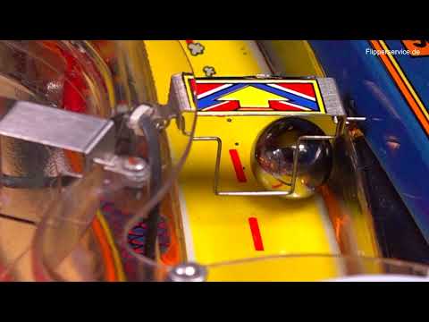 Flipperautomat in Zeitlupe