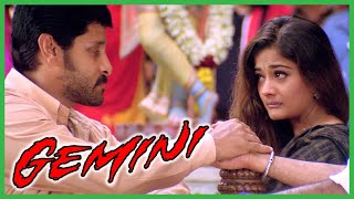 Gemini Tamil Movie | Vikram patches up with Kiran Rathod | Vikram | Kiran Rathod | Kalabhavan Mani