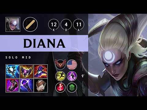 Diana Mid vs Ryze - NA Grandmaster Patch 25.21