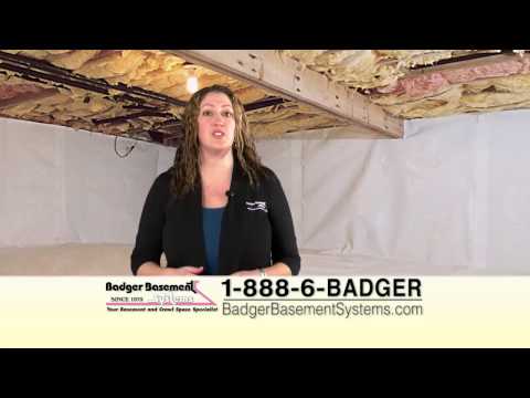 Solutions for Wet & Moldy Crawl Spaces in WI | Crawl Space Encapsulation by Badger Basement Systems 