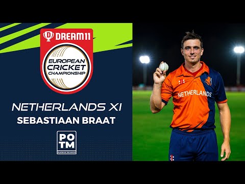 POTM: S.Braat - Group B, Match 5 - NED-XI vs HUN | Highlights | Dream11 ECC, 2022 | ECC22.029