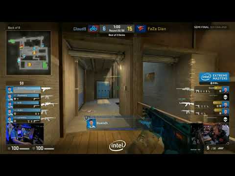 Stewie2k Mag7 triple kill - Cloud9 vs Faze - IEM Oakland 2017