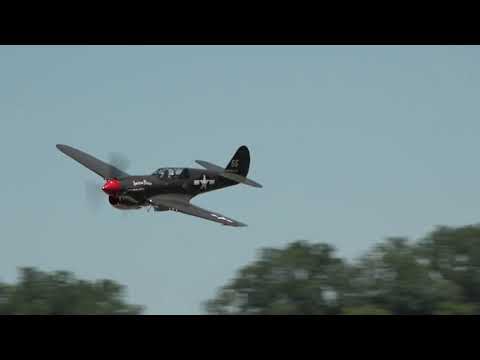 Geneseo Air Show 2022 Thom Richard P-40 Warhawk American Dream Aerobatics