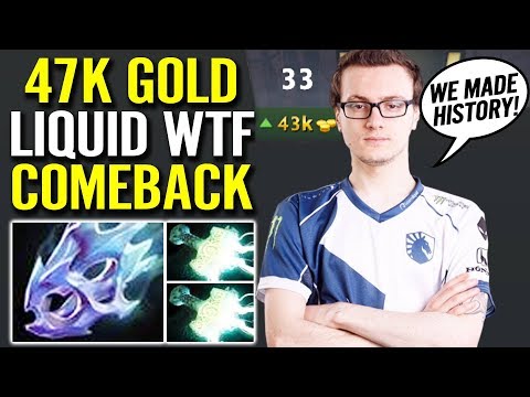 EPIC 1 SEC ROSHAN - Liquid 47k Gold ComeBack Epic Plays EPICENTER Major Dota 2 - Miracle- Arc Warden