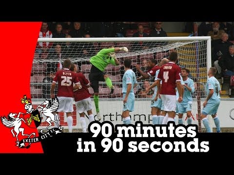 Northampton Town 1-2 Exeter City - 90 minutes in 90 seconds (14/9/13)