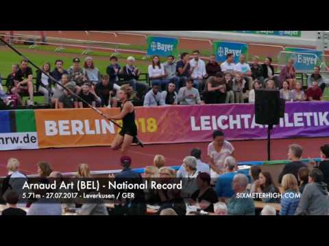 Arnaud Art (BEL) - 5.71m National Pole Vault Record - Stabhochsprung Classics 2017