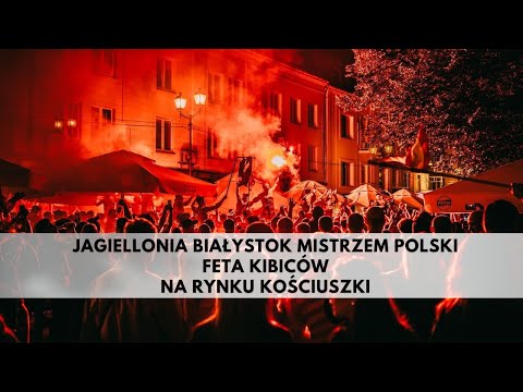 Mistrzowska feta Jagiellonii Białystok. Kibice w oczekiwaniu na piłkarzy
