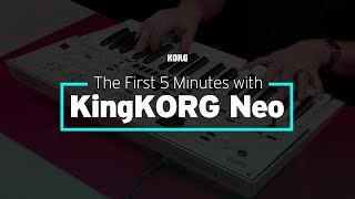 Video thumbnail for The First 5 Minutes with KingKORG Neo by Korg