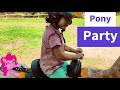 It S A Pony Party Felix Sofia S First Ride
