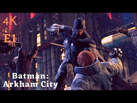 BATMAN Arkham city (PS5) E1 Remastered Gameplay Walkthrough full Game 4k 60FPS , Black Python 8M