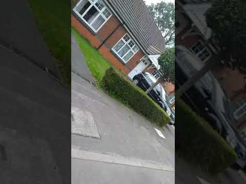 Riding my skateboard to Farnsfield Park Parfitt drive