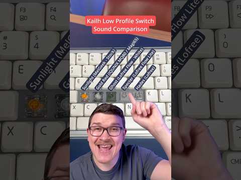 Which Kailh low profile switch sounds best? #MechanicalKeyboards #Kailh #MelGeek #Lofree #IQUNIX