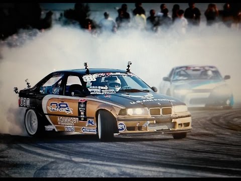 SLALOM Azpeitia BMW M3 E30 E36 E46 E92 derrapando trompos  drifting Wheelspins burnout drift
