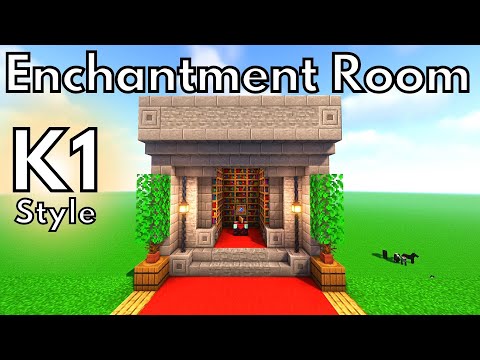 K1 Inc. - Minecraft Tutorial | Enchantment Room 1.18 | Hidden Storage Room | EASY to Build