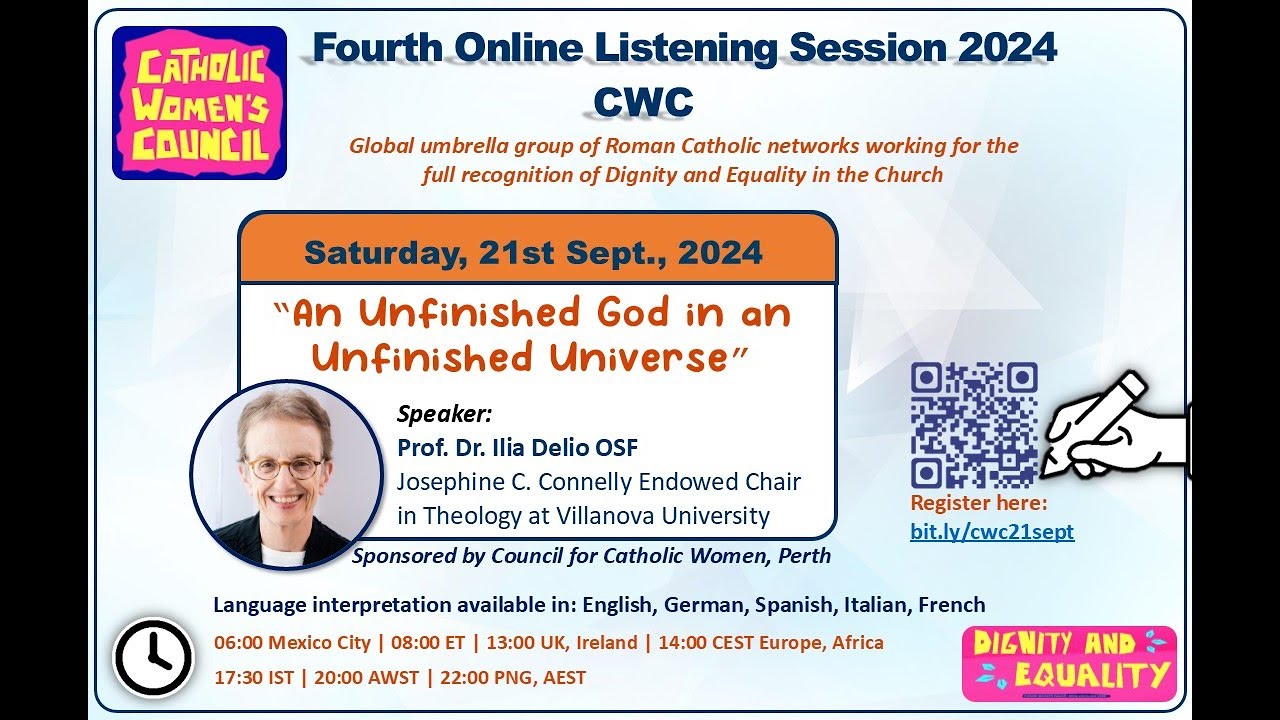 CWC 4th Listening Session with Speaker Prof. Dr. Ilia Delio OSF [ENGLISH]