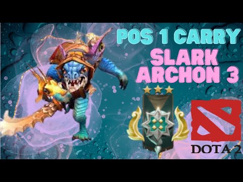 [POS 1] Dota2 - Support to Carry Learning Slark FULL GAME - Archon 3 - Twitch - s2_springroll