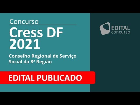 Edital Publicado Concurso Cress DF 2021